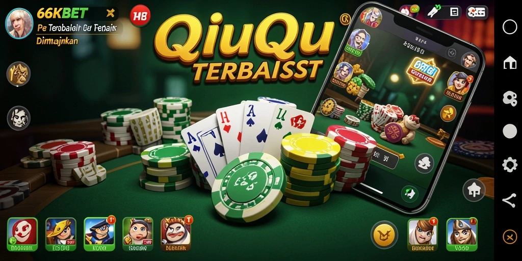 Gameplay seru QiuQiu di 66KBET dengan pemain aktif.