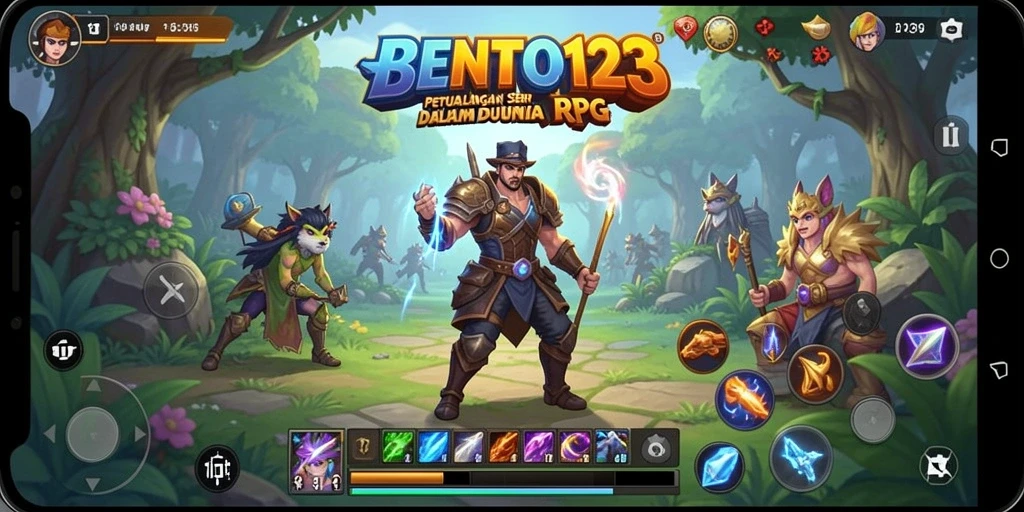 Screenshot BENTO123 menampilkan aksi seru dalam dunia RPG.