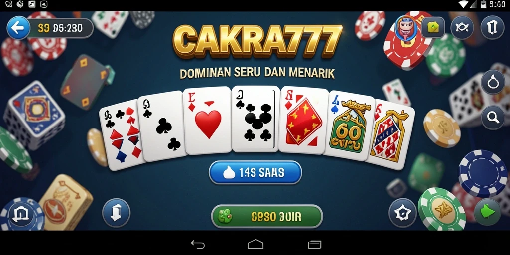 Tampilan gameplay Domino yang menarik di CAKRA777.