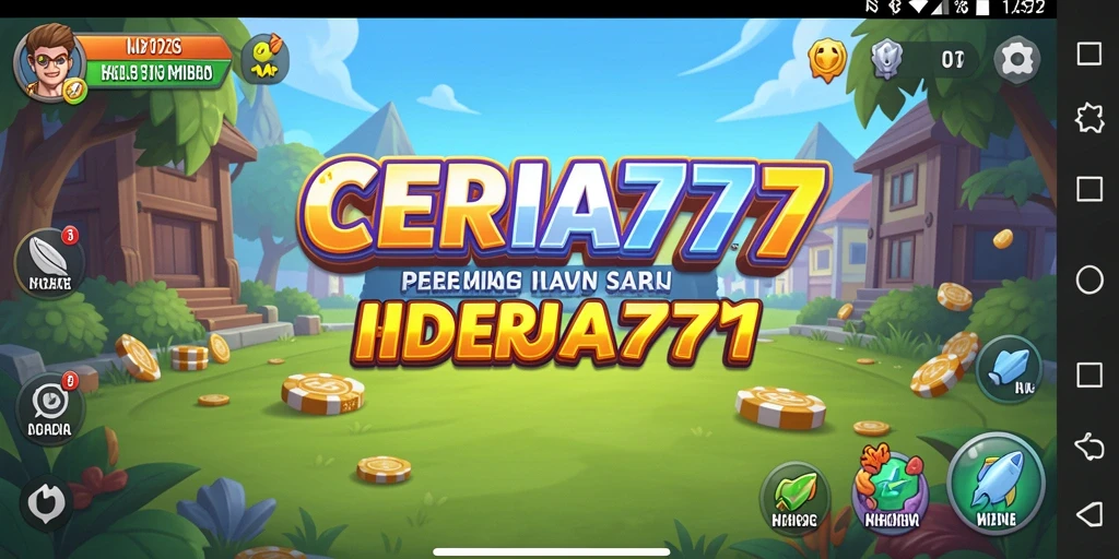 Tampilan gameplay CERIA777 yang menarik dan penuh warna.
