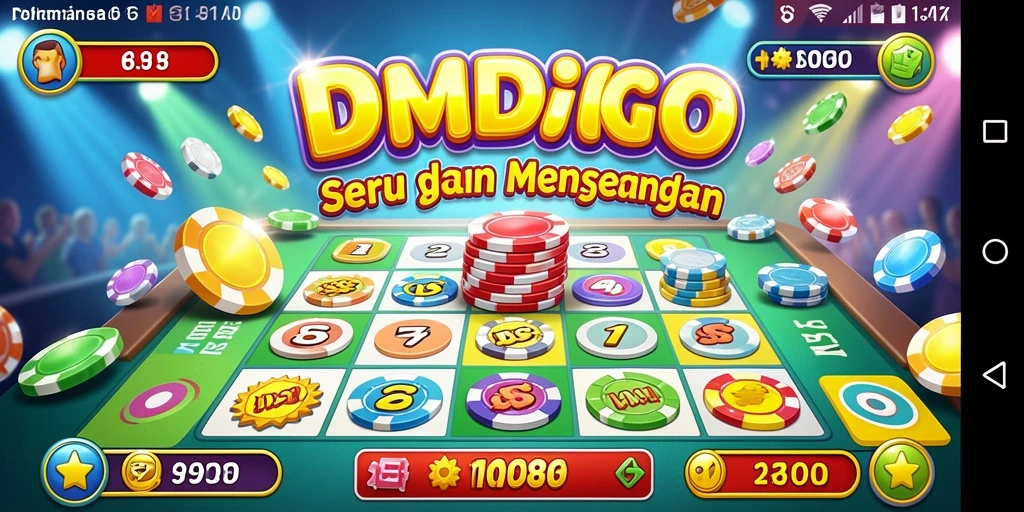 Tampilan gameplay DMD686 yang seru dan interaktif dalam permainan Bingo.