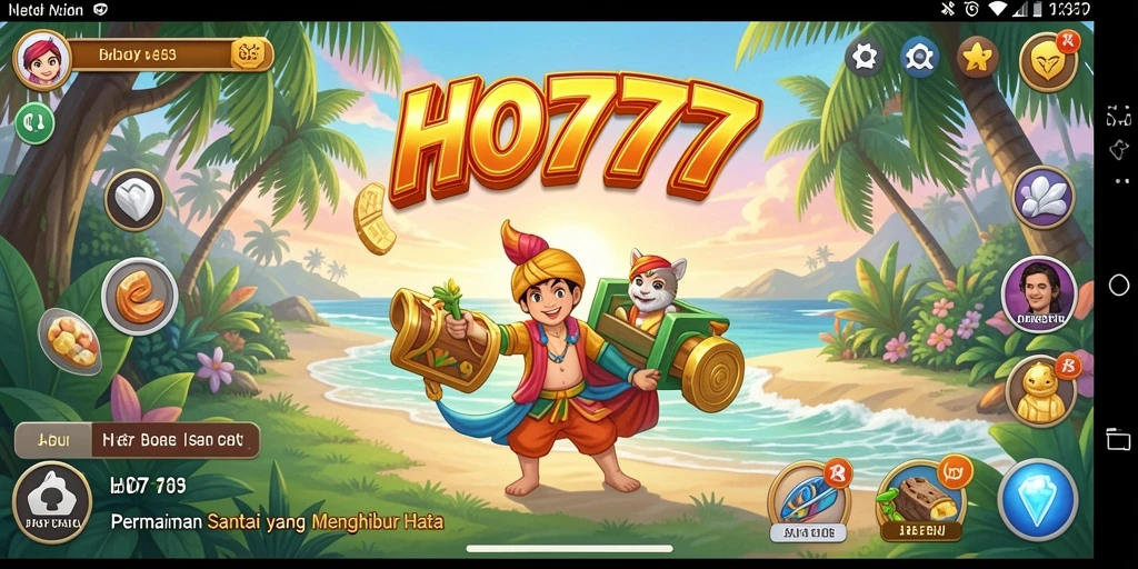 Tampilan gameplay HO777 yang menarik dan penuh warna.