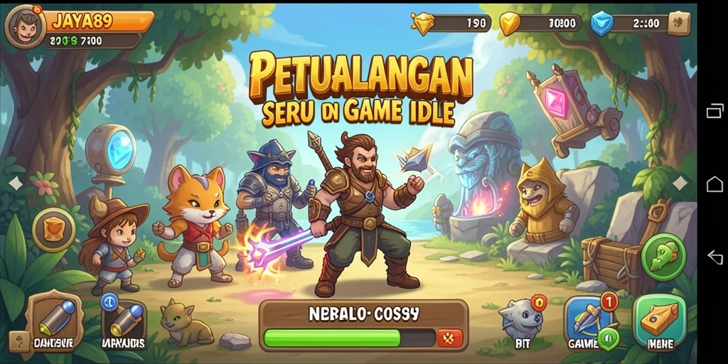 Screenshot gameplay JAYA89 yang menunjukkan aksi Idle yang seru.