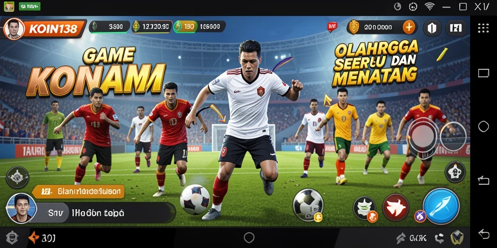 Tangkapan layar KOIN138 dengan aksi pertandingan olahraga yang intens.
