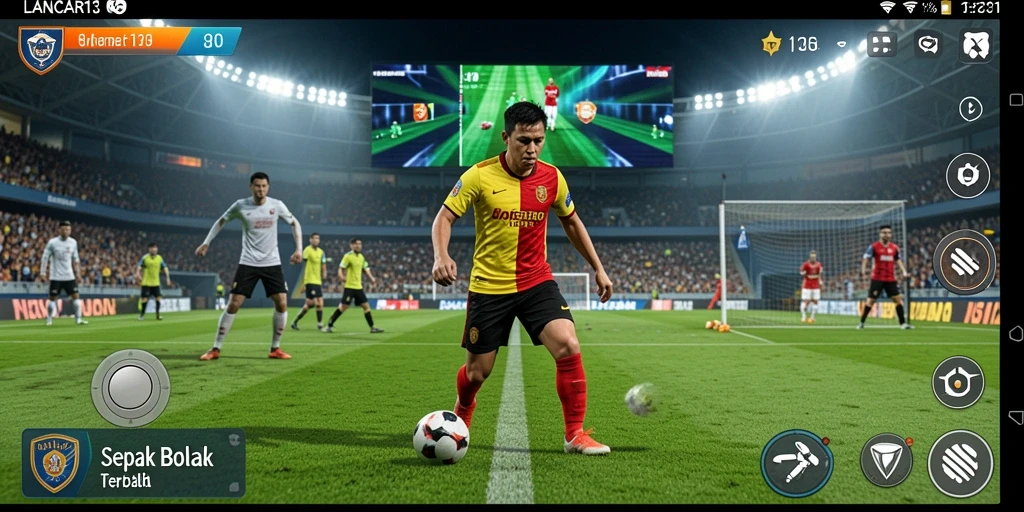 Gameplay yang menegangkan dalam LANCAR138, menangkap momen terbaik sepak bola.