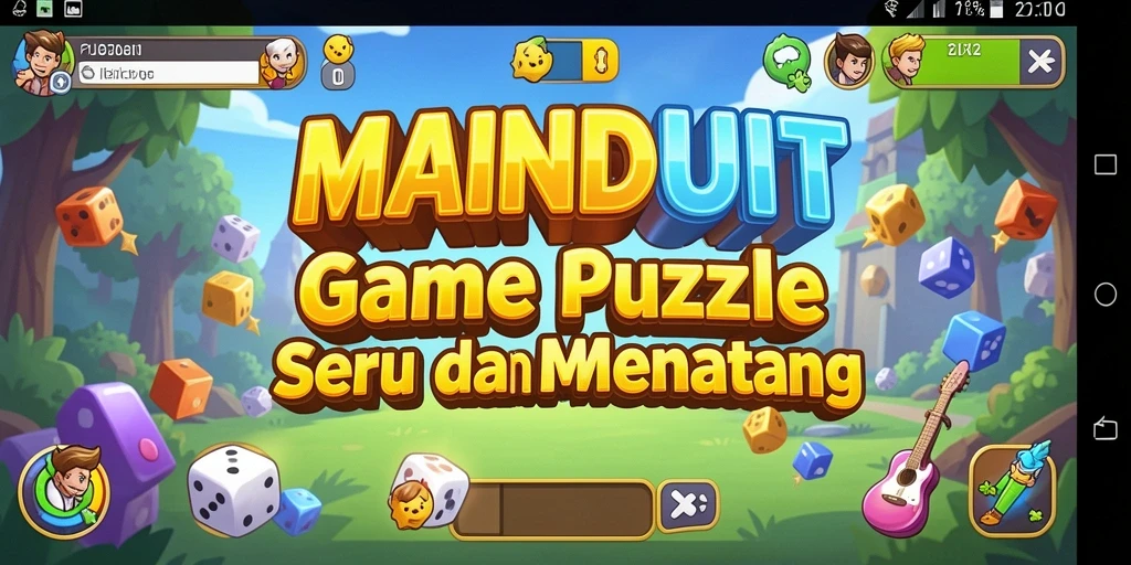 Tampilan screenshot gameplay MAINDUIT yang menampilkan tantangan Puzzle.