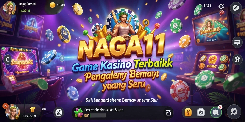 Tampilan utama NAGA11 yang menampilkan berbagai permainan Kasino yang mengasyikkan.