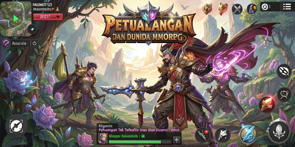 Tampilan visual luar biasa dari gameplay <strong>PRAGMATIC123</strong> di dunia MMORPG.