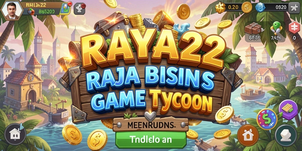 Tangkapan layar utama <strong>RAYA22</strong> menampilkan keseruan gameplay Tycoon yang memikat.