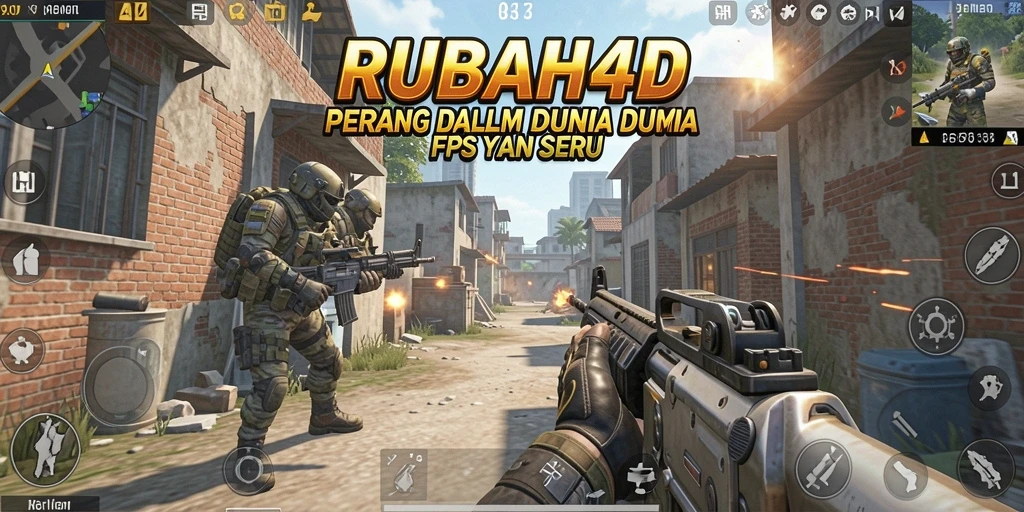 Screenshot utama RUBAH4D menampilkan aksi tembak-menembak yang mendebarkan.