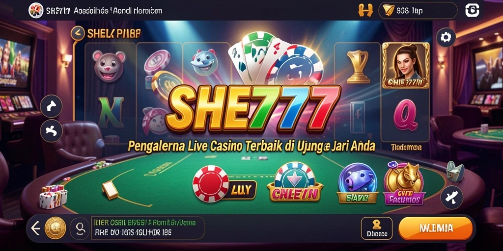 Tampilan gameplay SHE777 yang mendebarkan dan interaktif.
