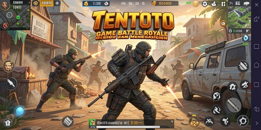 Gameplay Battle Royale yang menegangkan dan penuh aksi.