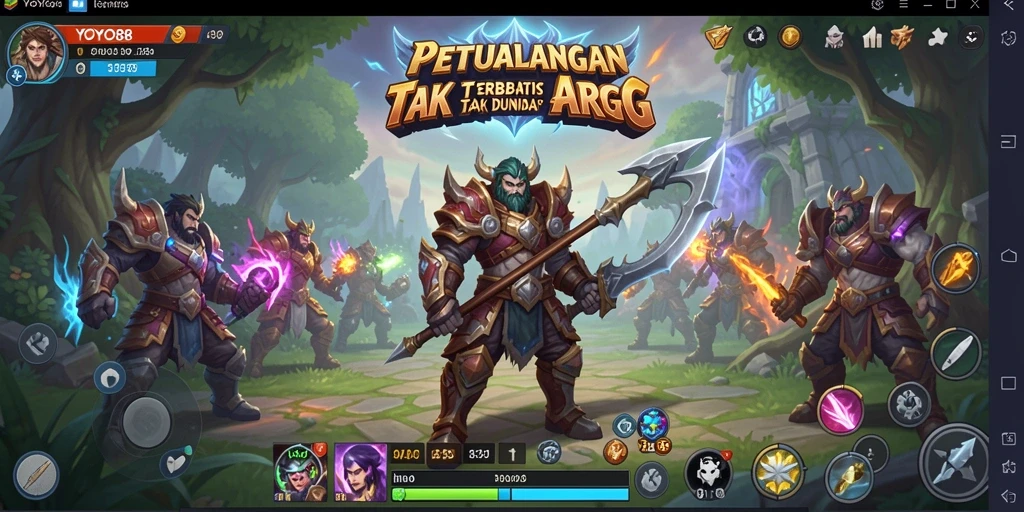 Tampilan gameplay ARPG yang mendebarkan di YOYO88.
