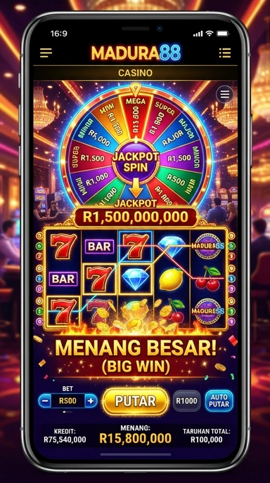 Tampilan antarmuka pengguna aplikasi madura88 yang intuitif.